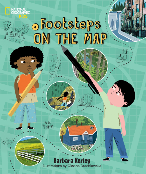 Libro FOOTSTEPS ON THE MAP KERLEY BARBARA