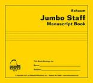 Kniha Jumbo Staff Manuscript Book 