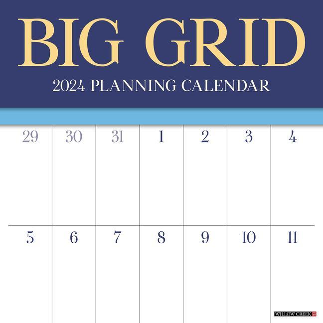 Kalendář/Diář CAL 24 BIG GRID JEWEL WALL