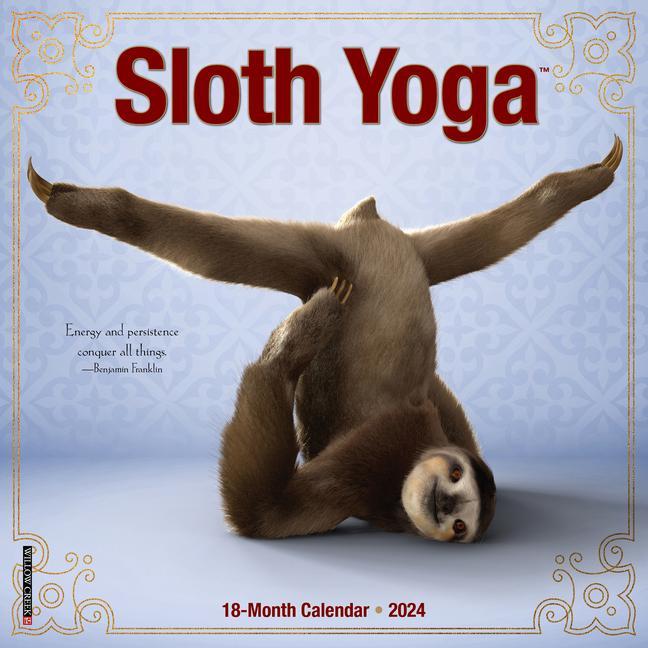 Libro CAL 24 SLOTH YOGA MINI WALL