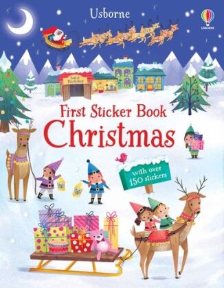 Книга First Sticker Book Christmas Alice Beecham