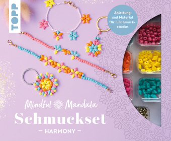 Hra/Hračka Mindful Mandala - Schmuckset Harmony. Mit Anleitung und Material für fünf Schmuckstücke frechverlag