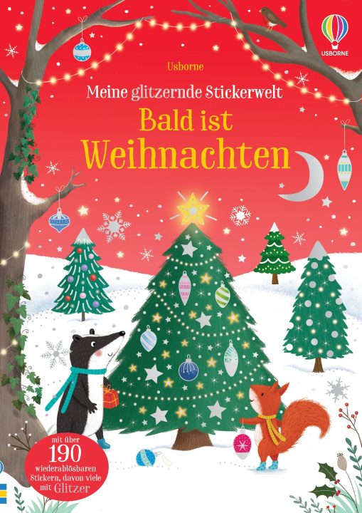 Könyv Meine glitzernde Stickerwelt: Bald ist Weihnachten Lucy Barnard