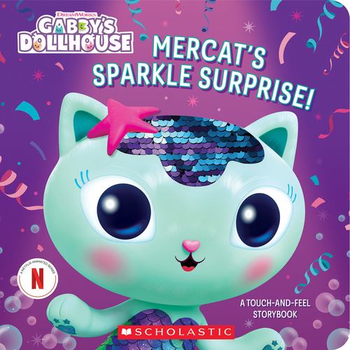 Book Mercat's Sparkle Surprise: A Touch-And-Feel Storybook (Gabby's Dollhouse) 