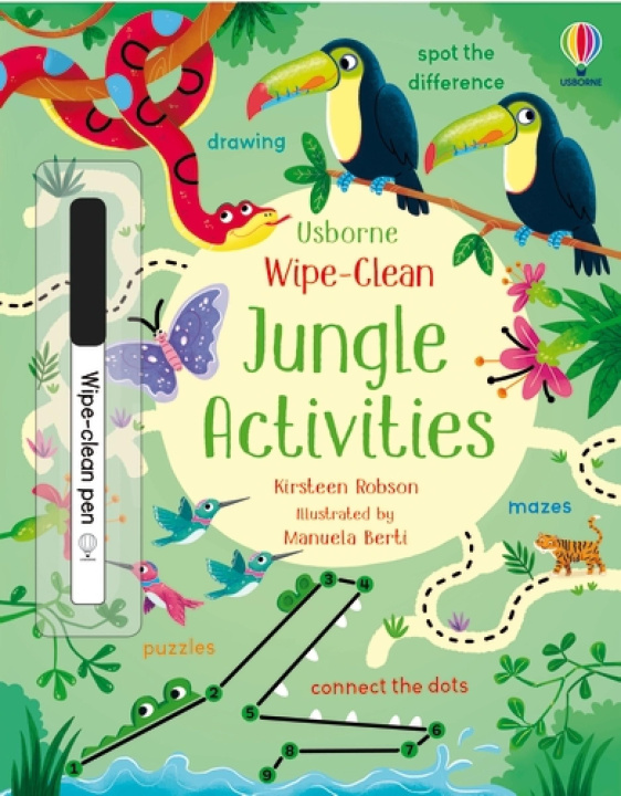 Kniha Wipe-Clean Jungle Activities Manuela Berti