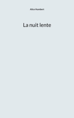Knjiga La nuit lente Alice Humbert