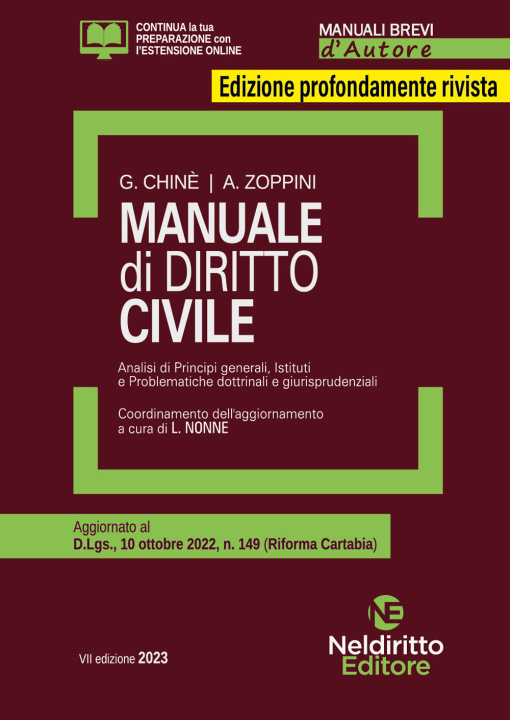 Könyv Manuale di diritto civile Giuseppe Chinè