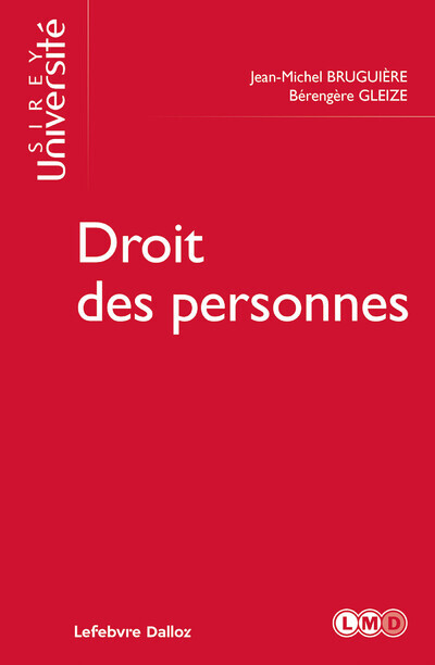 Kniha Droit des personnes Jean-Michel Bruguière