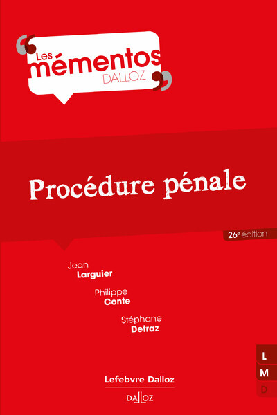 Libro Procédure pénale 26ed Philippe Conte