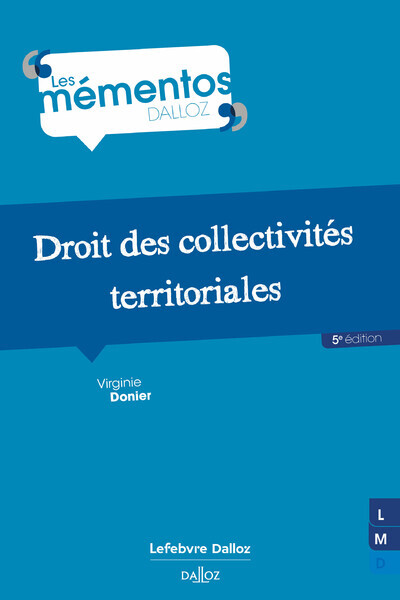Kniha Droit des collectivités territoriales. 5e éd. Virginie Donier