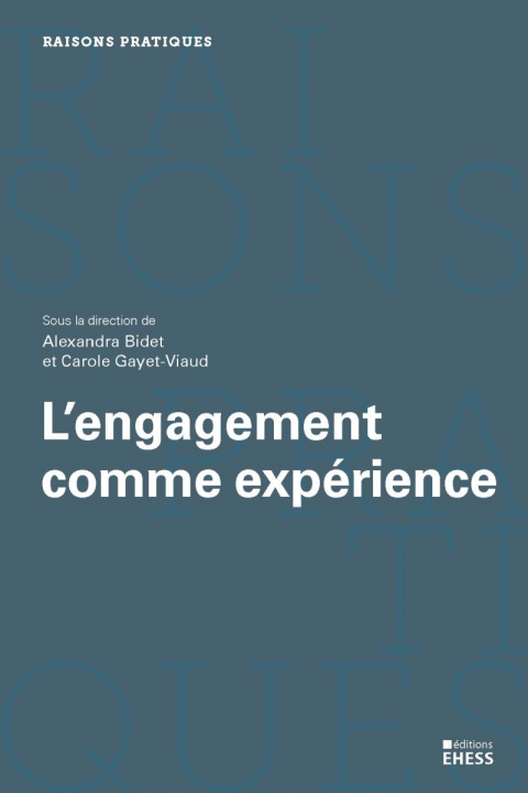 Knjiga L'engagement comme expérience Alexandra BIDET