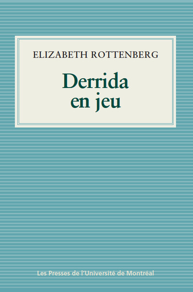 Boek Derrida et son jeu ROTTENBERG