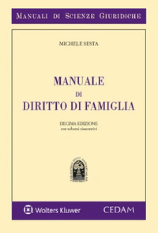 Kniha Manuale di diritto di famiglia Michele Sesta