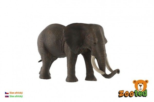 Hra/Hračka Slon africký zooted plast 17cm v sáčku 