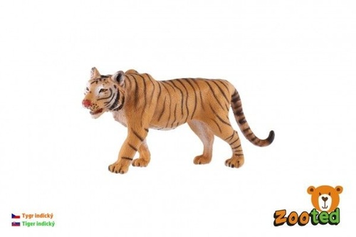 Hra/Hračka Tygr indický zooted plast 13,5cm v sáčku 