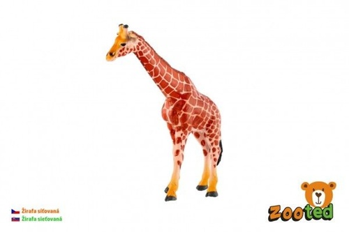 Joc / Jucărie Žirafa síťovaná zooted plast 17cm v sáčku 