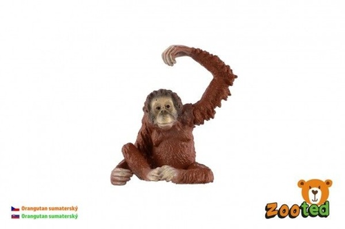 Játék Orangutan sumaterský zooted plast 8cm v sáčku 