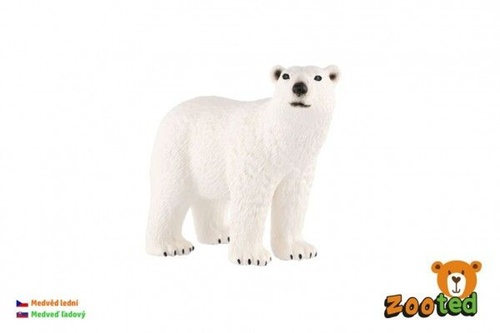 Game/Toy Medvěd lední zooted plast 10cm v sáčku 