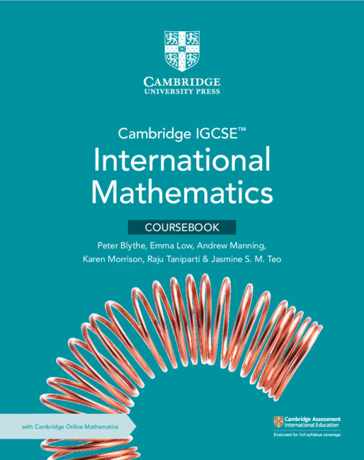 Книга Cambridge IGCSE™ International Mathematics Coursebook with Cambridge Online Mathematics (2 Years' Access) Peter Blythe