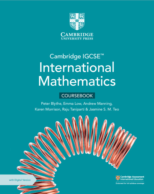 Книга Cambridge IGCSE™ International Mathematics Coursebook with Digital Version (2 Years' Access) Peter Blythe