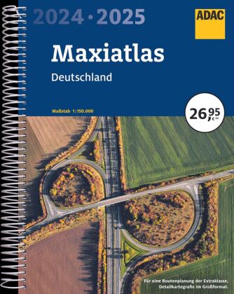 Knjiga ADAC Maxiatlas 2024/2025 Deutschland 1:150.000 
