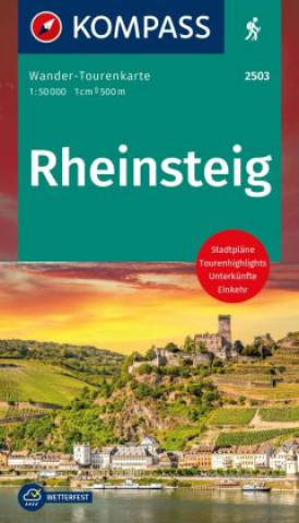 Книга KOMPASS Wander-Tourenkarte Rheinsteig: 1:50.000 