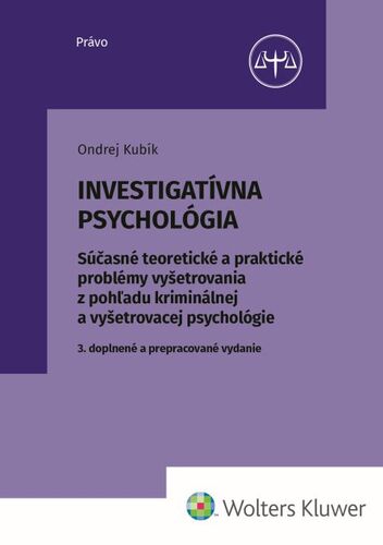 Книга Investigatívna psychológia Ondrej Kubík