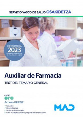 Carte Auxiliar de Farmacia de Osakidetza-Servicio Vasco de Salud. Test General 7 EDITORES