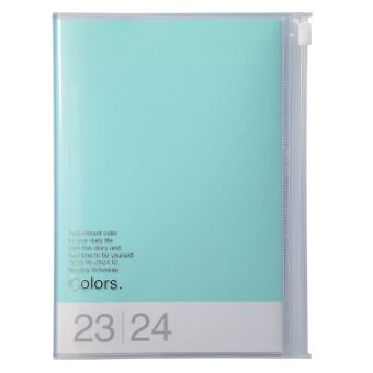Naptár/Határidőnapló MARK'S 2023/2024 Taschenkalender B6 vertikal, Colors, Mint 