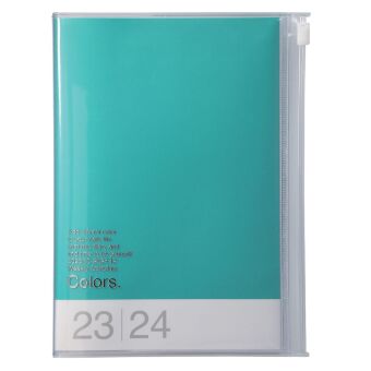 Naptár/Határidőnapló MARK'S 2023/2024 Taschenkalender B6 vertikal, Colors, Green 