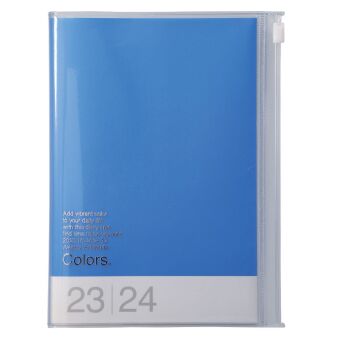 Naptár/Határidőnapló MARK'S 2023/2024 Taschenkalender B6 vertikal, Colors, Blue 