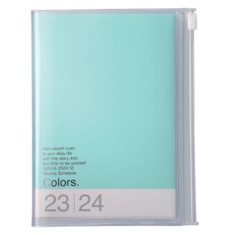 Calendar/Diary MARK'S 2023/2024 Taschenkalender A6 vertikal, COLORS, Mint 