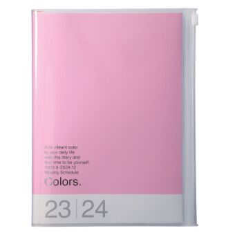 Kalendár/Diár MARK'S 2023/2024 Taschenkalender A5 vertikal, COLORS, Pink 