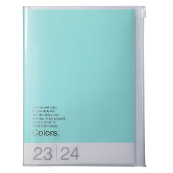 Calendar/Diary MARK'S 2023/2024 Taschenkalender A5 vertikal, COLORS, Mint 