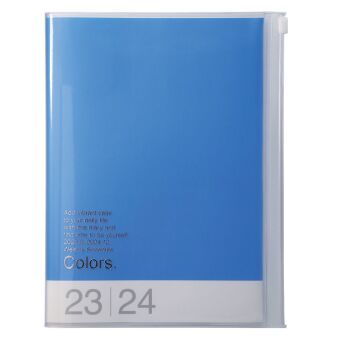 Naptár/Határidőnapló MARK'S 2023/2024 Taschenkalender A5 vertikal, COLORS, Blue 
