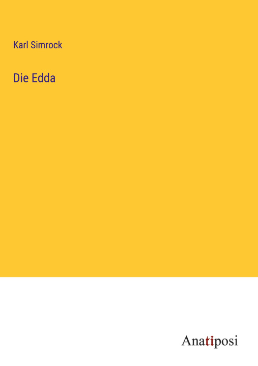 Knjiga Die Edda Karl Simrock
