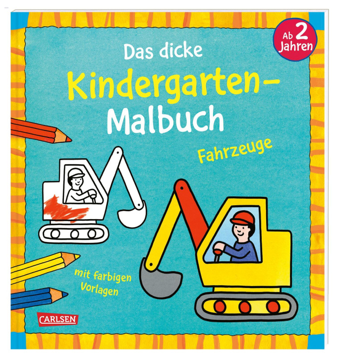 Carte Das dicke Kindergarten-Malbuch: Fahrzeuge Andrea Pöter