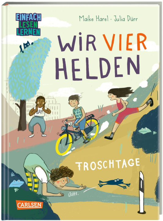 Kniha Wir vier Helden: Froschtage Maike Harel