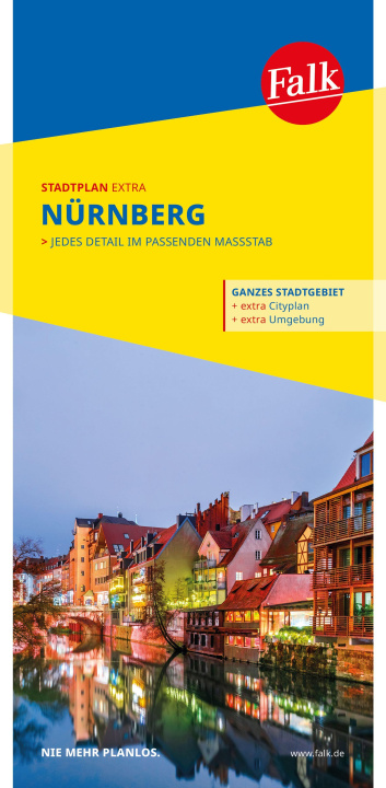 Nyomtatványok Falk Stadtplan Extra Nürnberg 1:20.000 