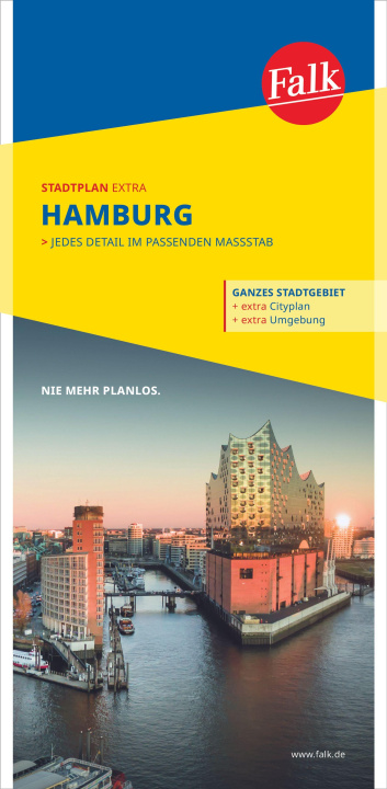 Tiskovina Falk Stadtplan Extra Hamburg 1:22.500 
