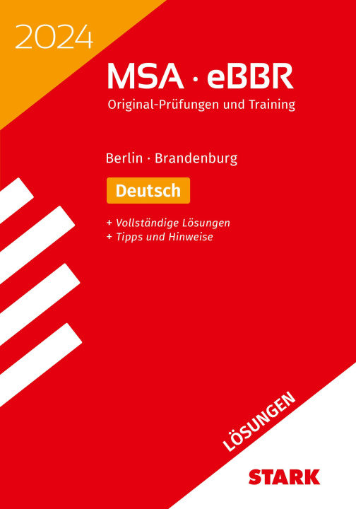 Carte STARK Lösungen zu Original-Prüfungen und Training MSA/eBBR 2024 - Deutsch - Berlin/Brandenburg 