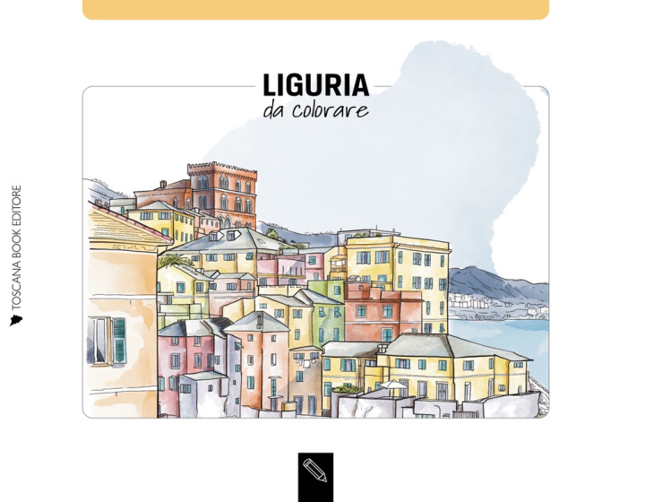 Carte Liguria da colorare. Liguria coloring book Angelica Bardi
