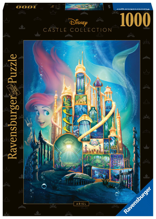 Kniha Ravensburger Puzzle 17337 - Arielle - 1000 Teile Disney Castle Collection Puzzle für Erwachsene und Kinder ab 14 Jahren 