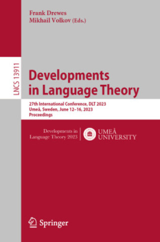 Knjiga Developments in Language Theory Frank Drewes