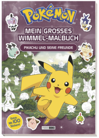 Carte Pokémon: Mein großes Wimmel-Malbuch - Pikachu und seine Freunde 