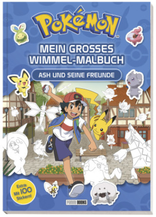 Kniha Pokémon: Mein großes Wimmel-Malbuch - Ash und seine Freunde 