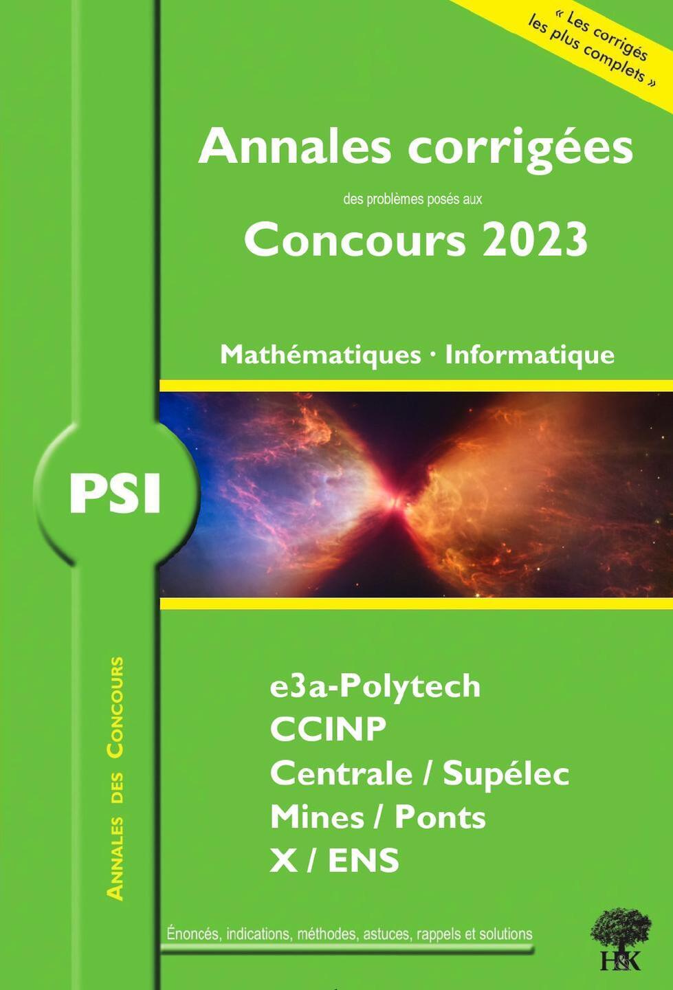 Kniha Annales des Concours 2023 – PSI Mathématiques et Informatique Metzger