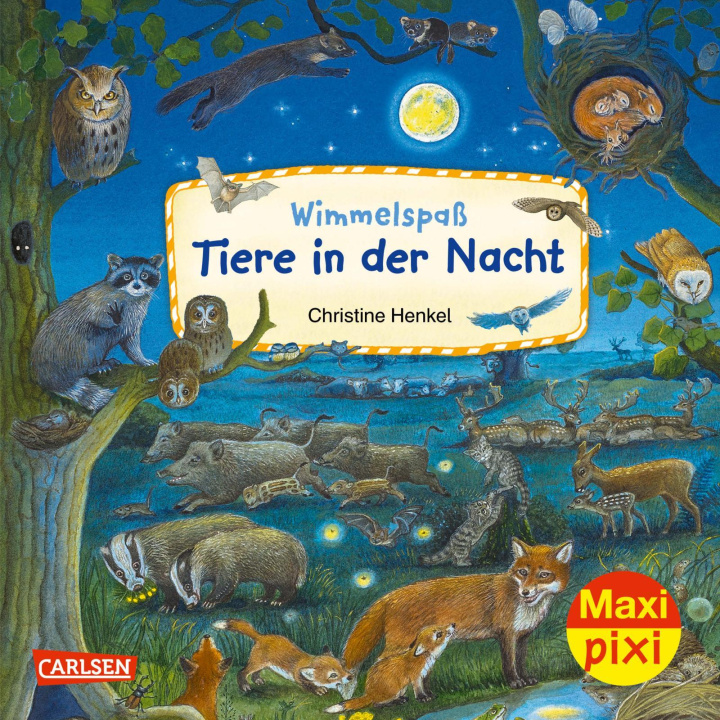 Kniha Maxi Pixi 425: VE 5: Wimmelspaß Tiere in der Nacht (5 Exemplare) Christine Henkel