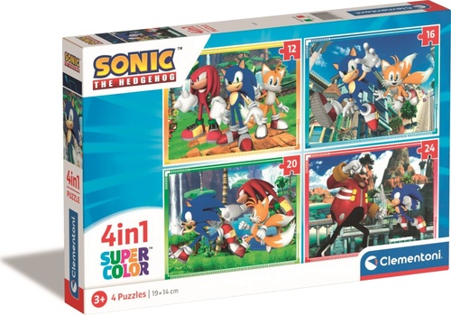 Joc / Jucărie Puzzle Sonic 4v1 