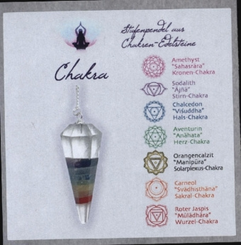 Jeu/jouet Chakra Pendel in Geschenkbox 